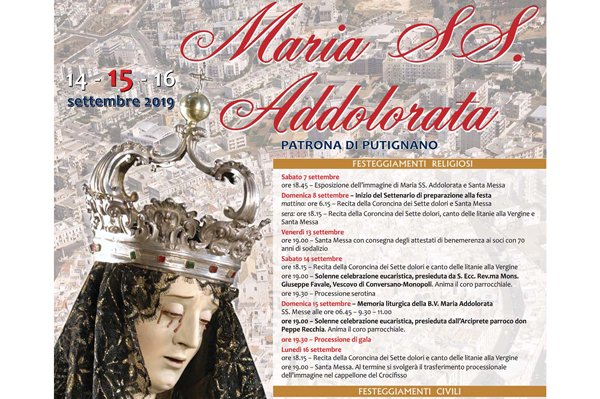 Festeggiamenti in onore di Maria SS. Addolorata, Patrona di Putignano